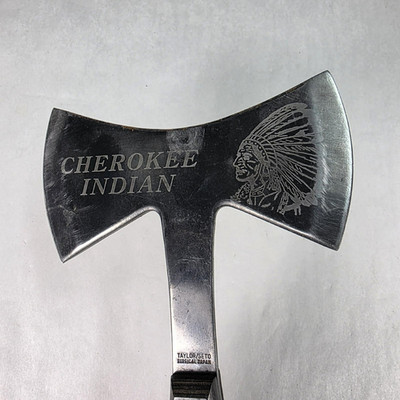 Vintage Taylor Seto Surgical Japan double sided Cherokee Hatchet w/ sheath