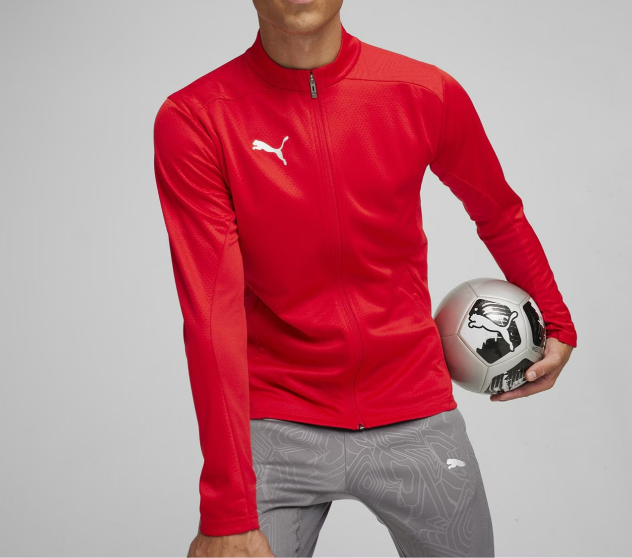 Puma DryCell Red Mens Size XL Training Jacket BNWT Moisture-Wicking Team Final