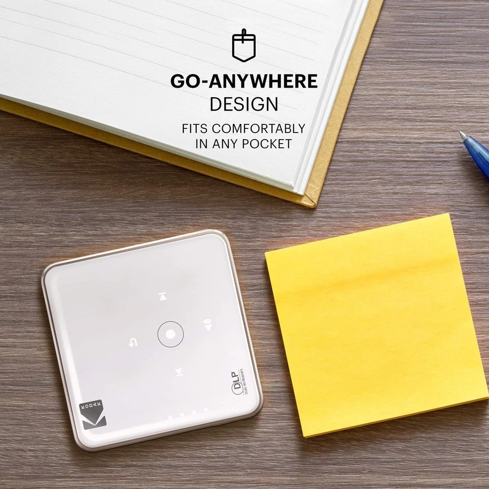 Kodak Tragbarer Ultra-Mini-Projektor 75 - HD LED DLP Wiederaufladbar - Bild 3 von 4