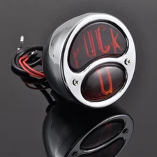 Chrome Retro Round Duolamp Brake Stop Taillight Lamp For Ford Model 1928-1931