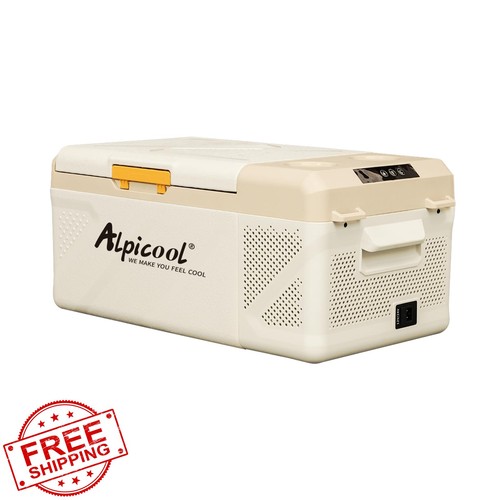 Alpicool KM15 17Qt Car Freezer Fridge 12V/24V/AC - 第 1/3 張圖片
