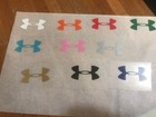UNDER ARMOUR LOGO PATCH FLOCAGE THERMO MODELE 2 - 4 CM PAR 2 CM