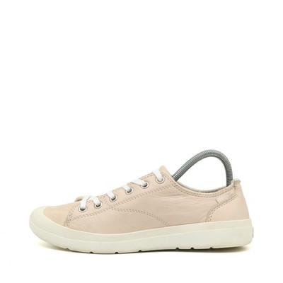 Palladium Damen 95772 Schuhe Beige Leder Low-Top City Classic Sneaker EU 37