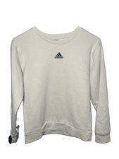 adidas Kids' Embroidered Logo Fleece Crewneck Sweatshirt- Size M 10/12