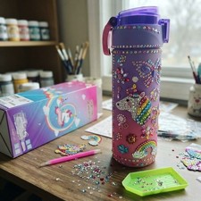 Gifts for Girls 4-12, Decorate Your Own Water Bottle Kits for Girls, Unicorn ...