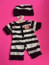 Build A Bear Alcatraz Outfit with Hat New With Tags RARE HTF