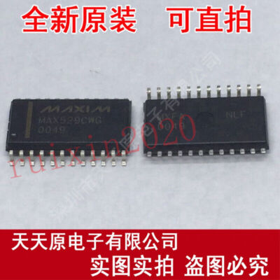 1Pcs MAX529CWG SOIC-24 Octal,8-Bit,Serial DACs with Output   #D3