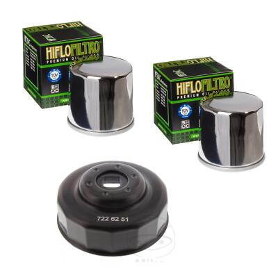 2x Hiflo Ölfilter HF204C + Ölfilterschlüssel für Yamaha FZ8 800 NA ABS
