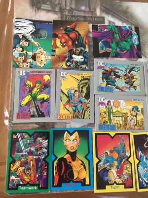 Marvel Spider Man Punisher X Force Super Man DC Comics Trading