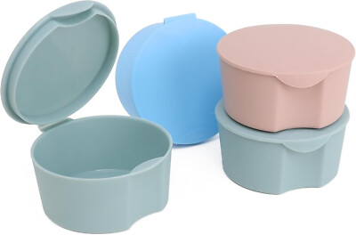 Mini Frischhaltedosen 4er Set klein luftdicht mit Deckel für Snacks Obst