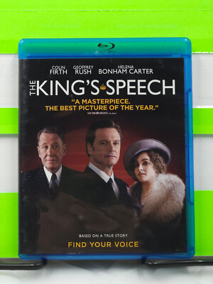 THE KING'S SPEECH COLIN FIRTH GEOFFREY RUSH SINGLE DISC BLU RAY