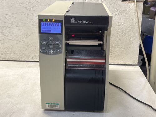Zebra R110Xi4 professioneller Thermo-Etikettendrucker R13-801-00000-R0 Ist-Zustand MEHRERE