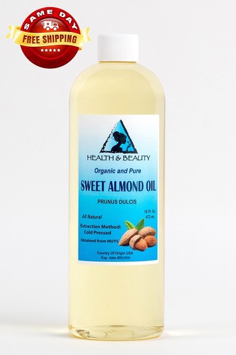 SWEET ALMOND OIL REFINED ORGANIC CARRIER COLD PRESSED 100% PURE 48 OZ - Picture 6 of 12