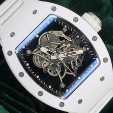 Richard Mille “Bubba Watson” 49.90mm White Ceramic MINT COMPLETE SET RM 055 21