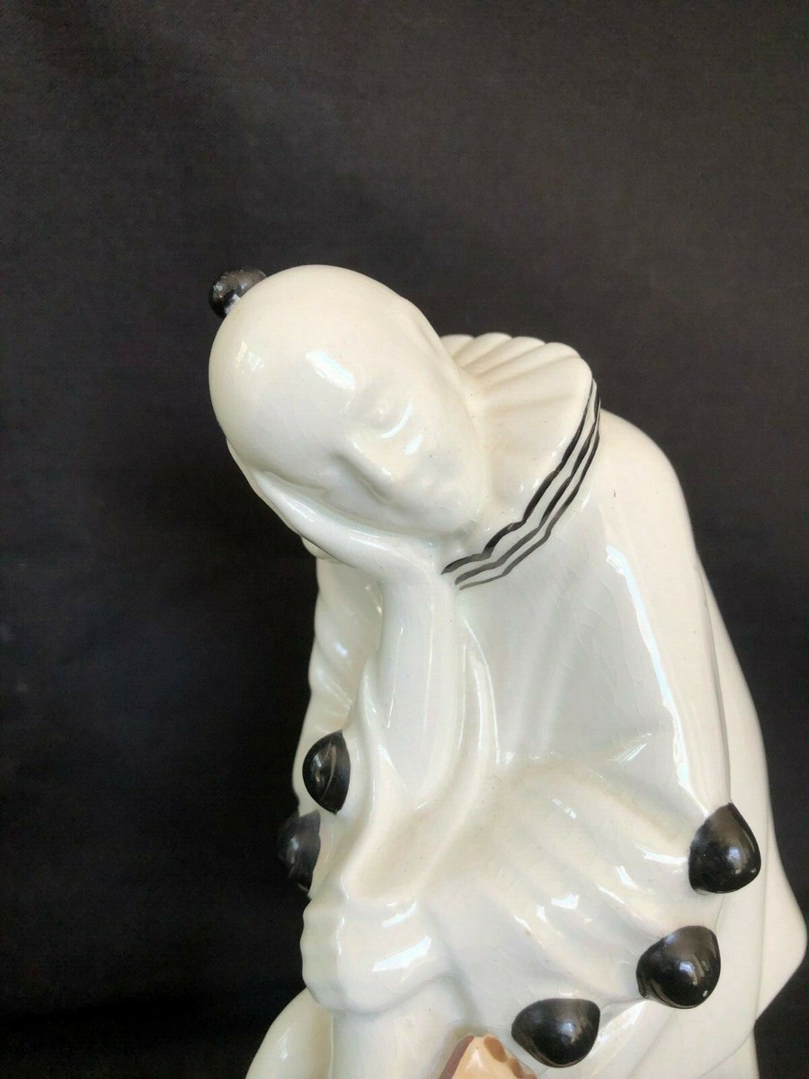 Antique porcelain PIERROT figurine. Marked Bottom | eBay