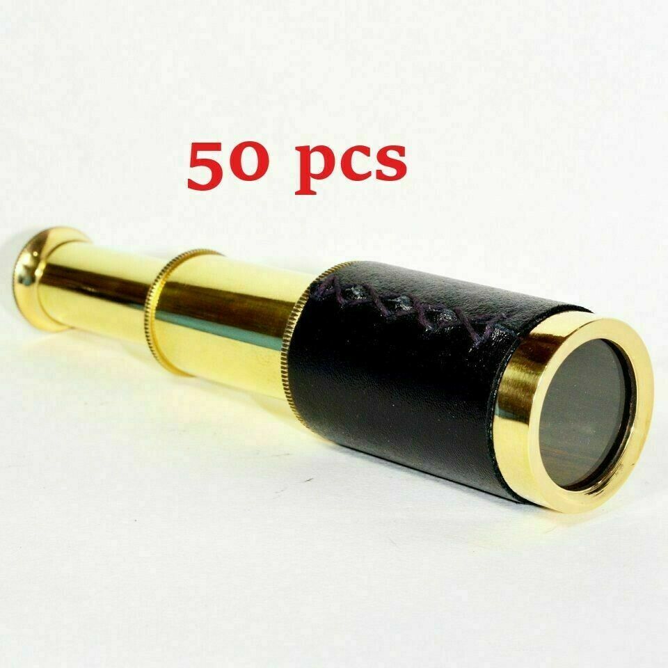Lote De 50 Piezas 6" Telescopio De Latón Vintage Mini Portátil Para Niños