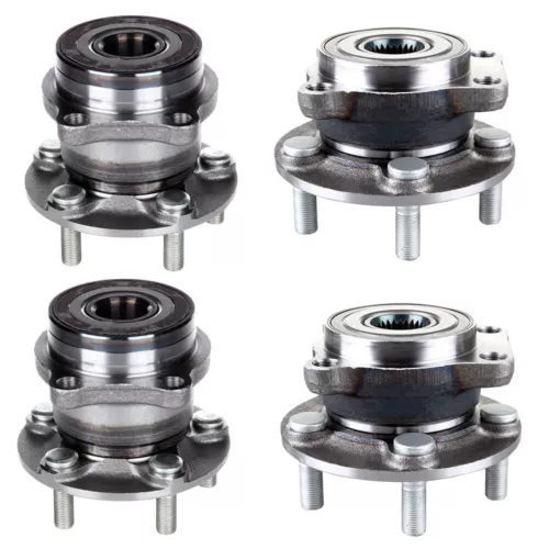 4x Front Rear Wheel Hub Bearings For 2009-2013 Subaru Impreza Forester AWD
