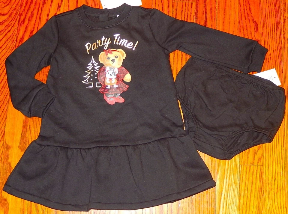 CONJUNTO DE VESTIDO POLO RALPH LAUREN AUTÉNTICO BEBÉ NIÑA NUEVO ORIGINAL TALLA 18M, NUEVO CON ETIQUETAS Foto 3 de 4