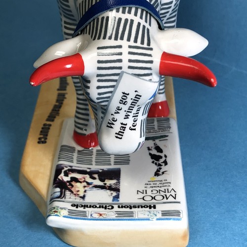 Vintage Cowparade Houston Chronicow Texas Cow Parade Westland 2001