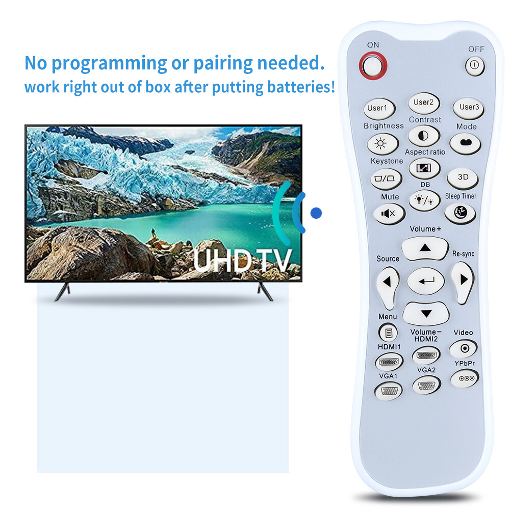 AuKing Télécommande pour projecteur Optoma HD26 HD27 HD37 GT1080