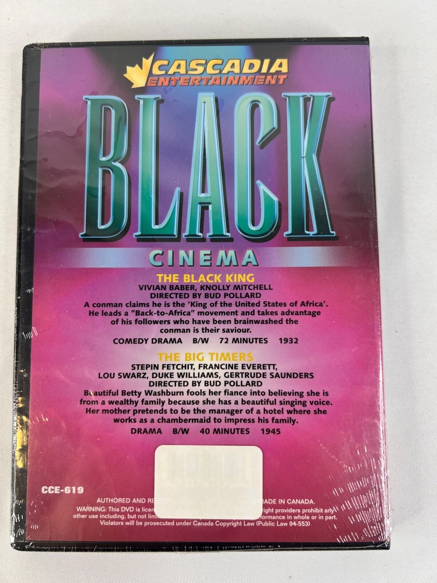 NEW - Black Cinema: The Black King 1932/The Big Timers 1945 (DVD