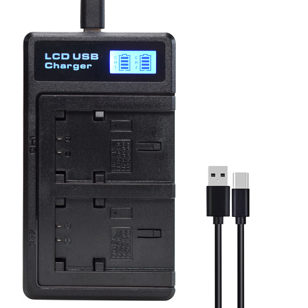 NP-FV70 Battery or LCD Charger for Sony HDR-CX160 CX180 CX190