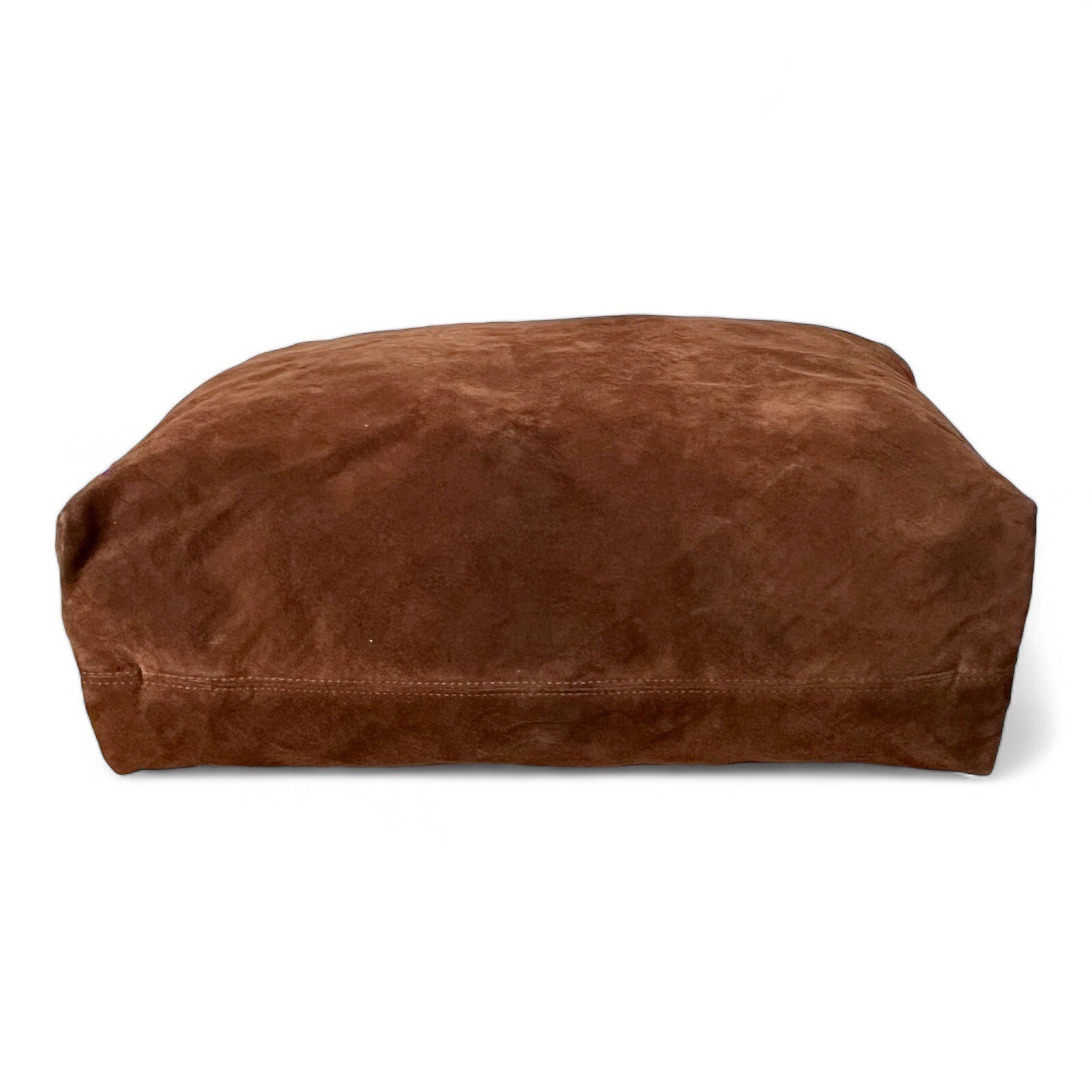 LANVIN "Amalia" Python Print Brown Suede Bucket S… - image 10