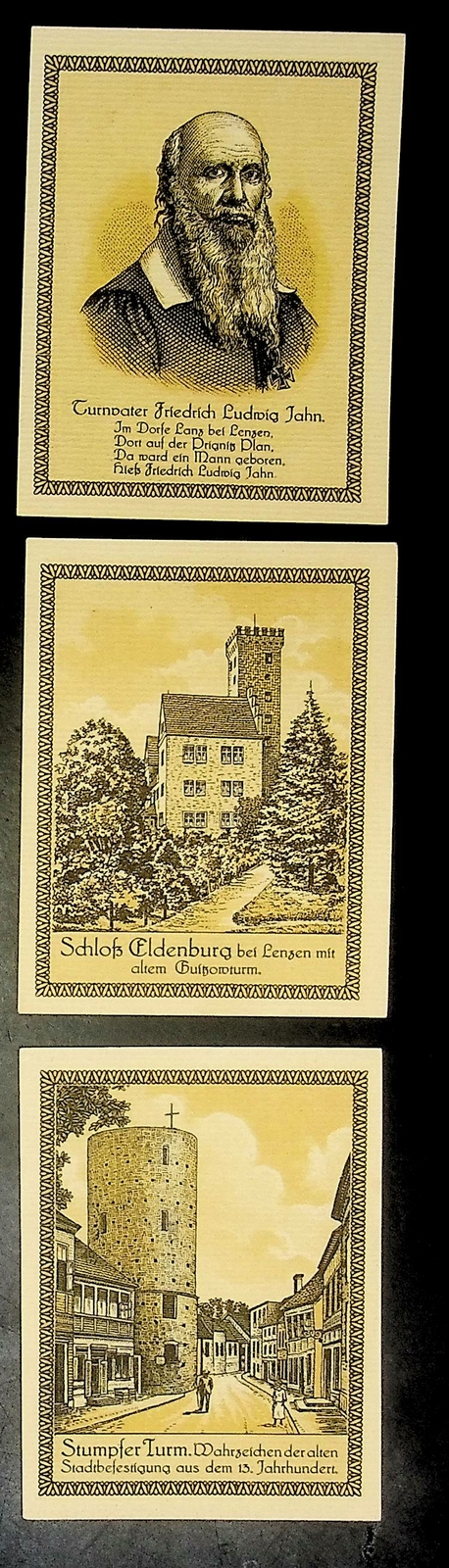 1921 Germany LENZEN 75 Phennig Banknote / Notgeld