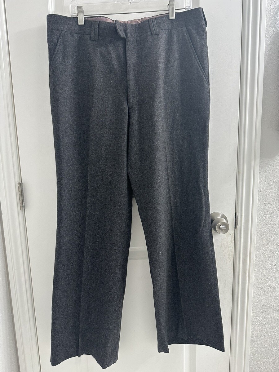 GIVENCHY for CHESA Men's Grey Slack Dress Pants Made in