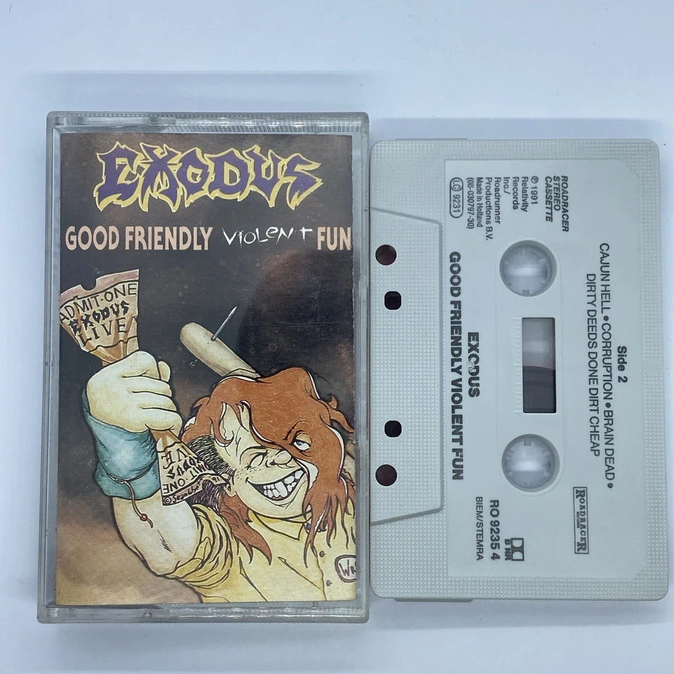 Exodus (Live) - Good Friendly Violent Fun - CASSETTE Tape - Image 2 of 4