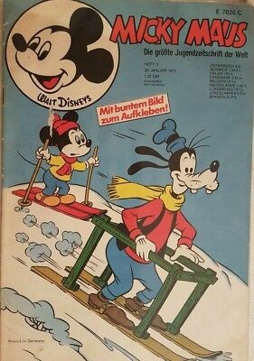 Micky Maus/Jahrgang 1973 / Heft Nr. 3 in Comic Hülle verschweißt !