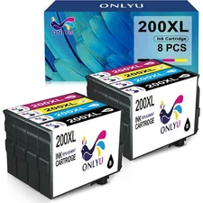 8 Pack 200XL Ink replacement for Epson T200XL XP-310 XP-400 XP-410 WF-2540
