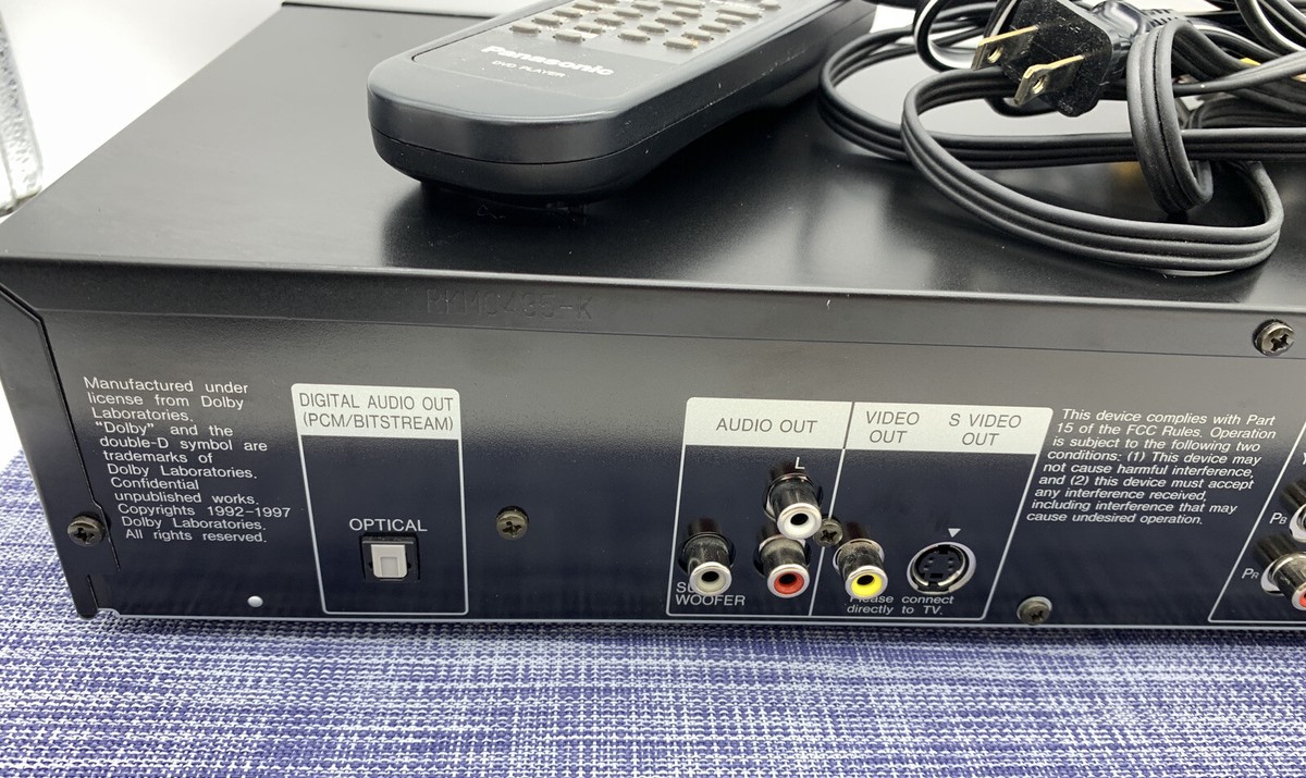 Panasonic DVD/Video CD/CD Player - Model DVD-RV31 - w Panasonic DVD/Video CD/CD Player - Model DVD-RV31 - w