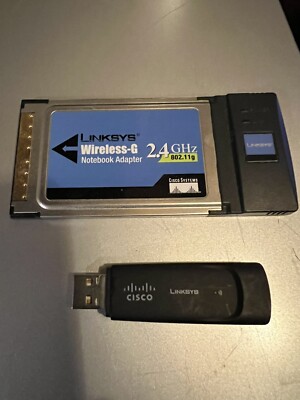 Linksys WUSB54GC Ver 3 Wireless-G USB Adapter G2 & 2.4 GHz Notebook ...