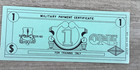 $1. Military Payment Certificate Training Money