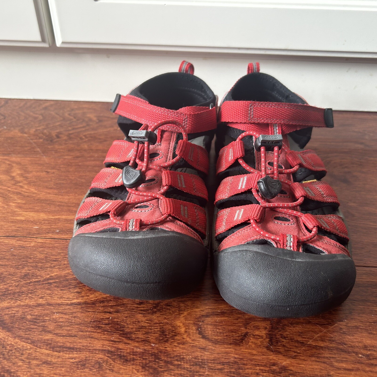 Sandali sportivi Keen Newport H2 ragazzi bambini 6 scarpe da acqua rosse pescatore punta chiusa