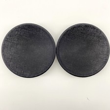 2- 105mm / 4.13" Fabric Speaker Dome Dust Cap For Sub-Woofer Bass Speaker Black