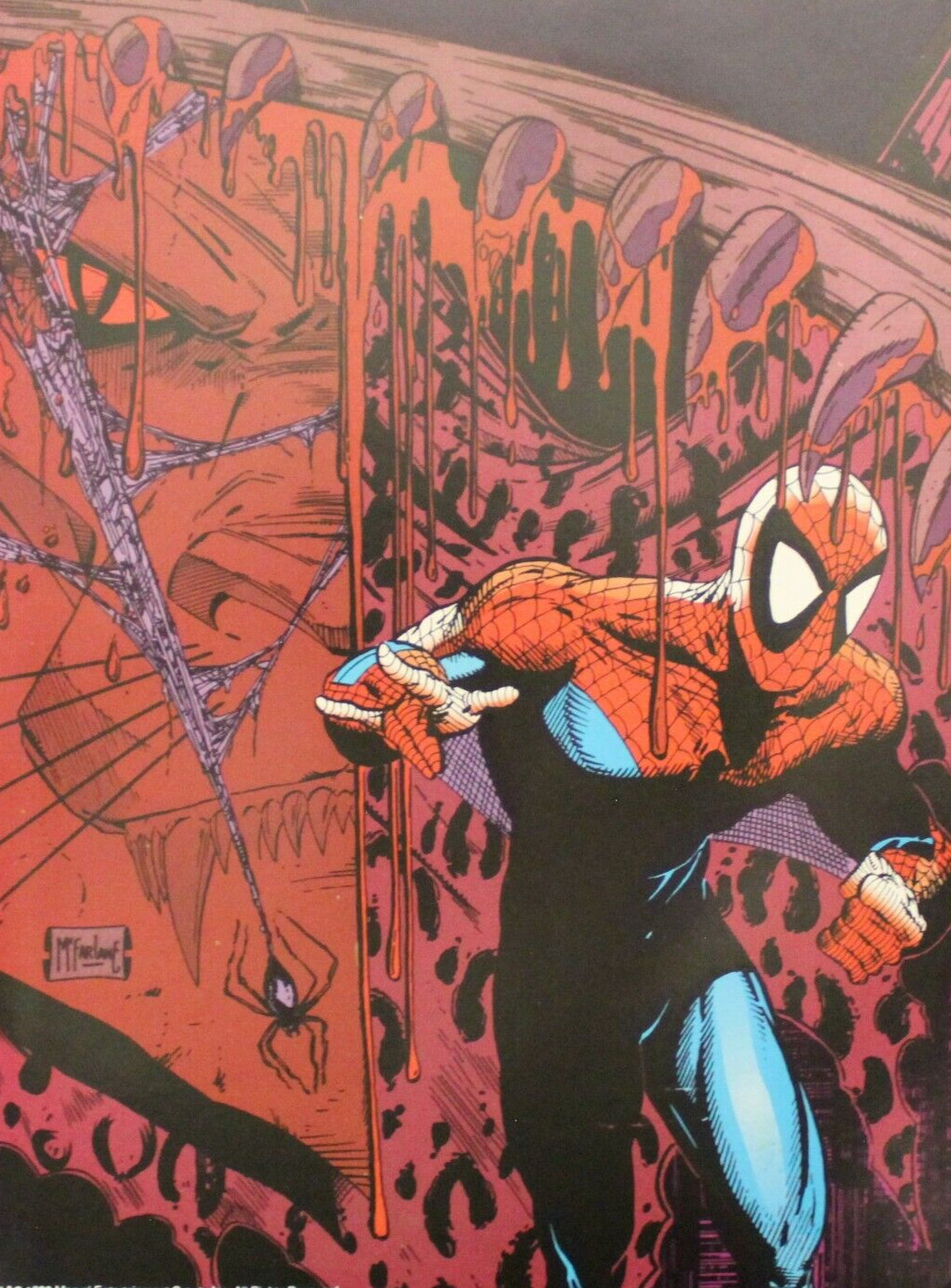 Mini póster Marvel Spiderman 1991 doble cara (2 pósters en 1) McFarlane #012