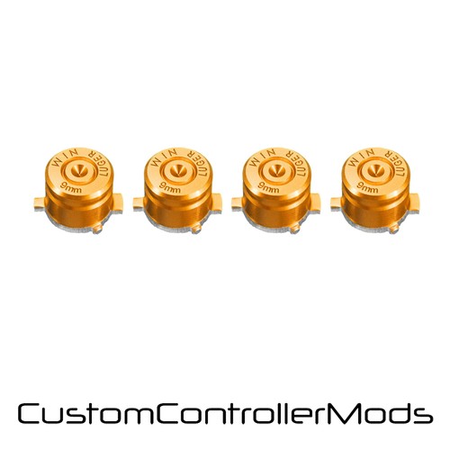 Replacement Metal Bullet Action Buttons For PS3 + PS4 Controller Custom Mod Kit - Picture 10 of 25