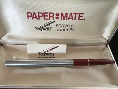 Papermate Pen Sphere Replay Chrome Red Marking with Box Vintage - Bild 4 von 9