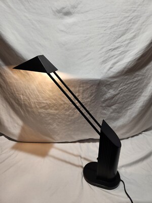 Vintage Mid Century Modernist Italian Table Desk Lamp Atomic Minimalist UPDATED