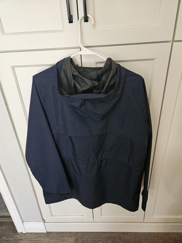 NWT 32 Degrees Cool Hooded Catamaran Navy Melange Women's Large Windbreaker - Picture 5 of 9