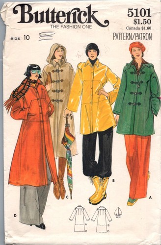 OOP Butterick Coats Jacket Cloak Sewing Pattern Misses and Plus Size You Pick - Picture 32 of 46