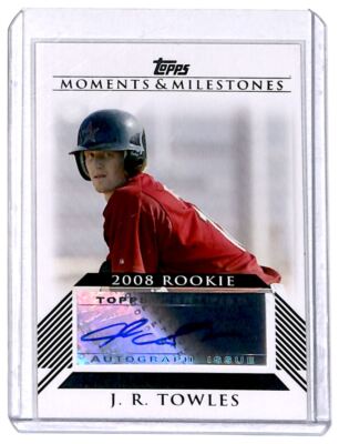 2008 Topps Moments & Milestones Rookie Autographs J.R. Towles Auto Houston