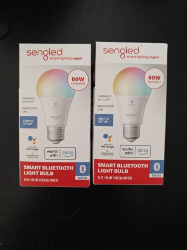 2 Pack - Sengled‎ ‎B11-N1EW Colored Light Bulb - Multicolor 60w - Picture 1 of 2