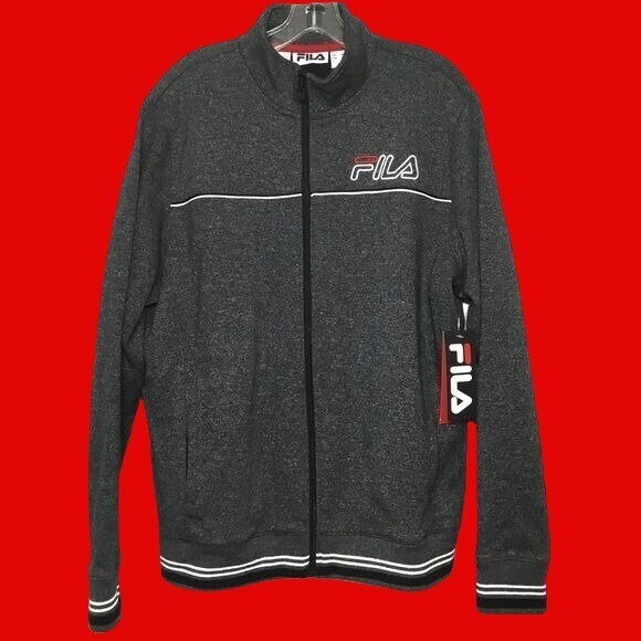 FILA BASKET GIACCA RISCALDANTE CHIUSURA CERNIERA Uomo Taglia Large Nuova con Etichette