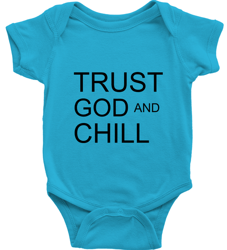 Toddler Kid Youth T-Shirt Baby Bodysuit Trust God and Chill Positive Graphic Tee - Picture 26 of 36