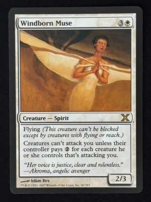 1x MTG Windborn Muse - 10th Edition (10E) #60 - Magic the Gathering