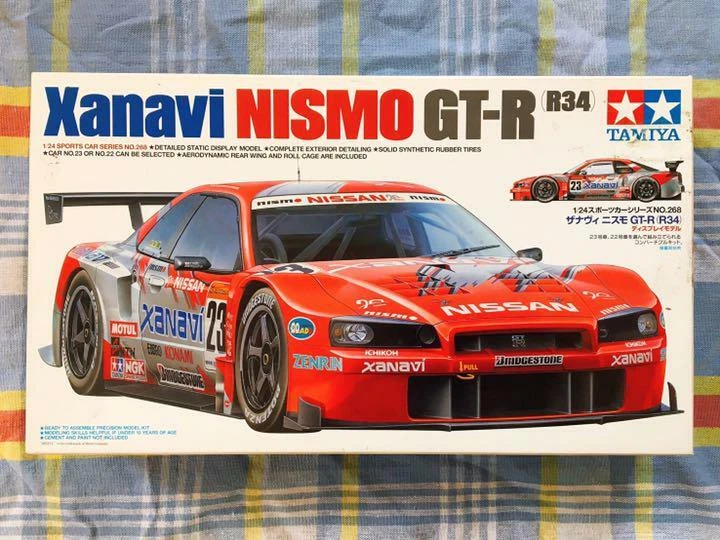 Tamiya NISSAN NISMO GT-R Xanavi R34 1/24 Model Kit #17051 | eBay