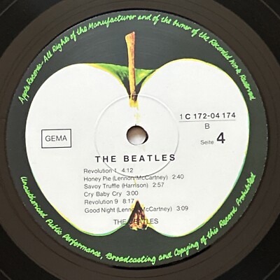 The Beatles White Album ドイツ盤 LP Stereo The Beatles White Album ドイツ盤 LP Stereo